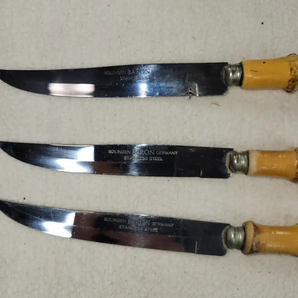 Vtg German Soligen Baron Knives MCM Home Kitchen Cooking Utensils Chef Cooks